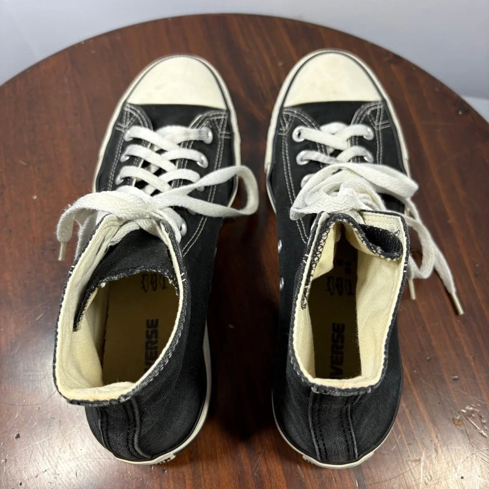 Converse Chuck Taylor All Star Canvas Sneaker M8 W10 Black High Top Casual M9160 - Picture 6 of 11